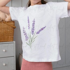 Akvarell lavendel clipart – 14 handmålade lavendel-PNG:er för DIY-pyssel, Provence-dekor, bröllopsinbjudningar, gratis kommersiellt bruk bild 4