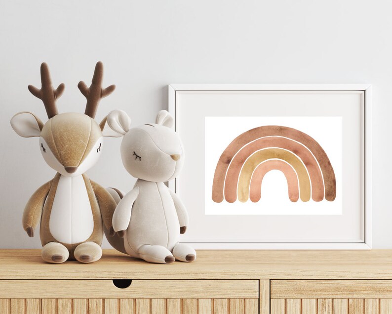 Printable Boho Rainbow Printable Wall Art Rainbow Wall Art - Etsy