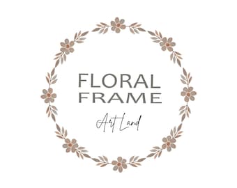 Floral Wreath Clip Art, Floral Frame, Wreath Clipart, Flowers Wreath, Hand painted Watercolour Clipart, Watercolor Clipart Frame, PNG