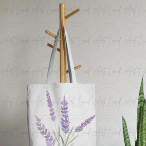 Akvarell lavendel clipart – 14 handmålade lavendel-PNG:er för DIY-pyssel, Provence-dekor, bröllopsinbjudningar, gratis kommersiellt bruk bild 6