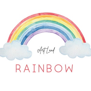 Aquarel regenboog illustraties, handgeschilderde regenboog aquarel clipart, aquarel regenboog clipart, illustraties, png