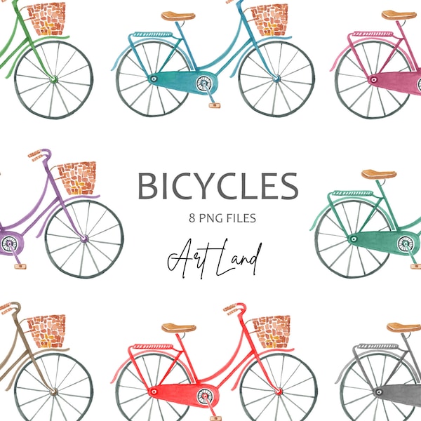 Bicycles Clip Art - Etsy
