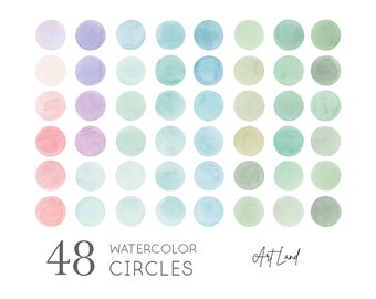 Instagram story highlight Icons, Watercolor Circles Clipart, Watercolor Splash, blog branding, Hand painted Watercolor, PNG
