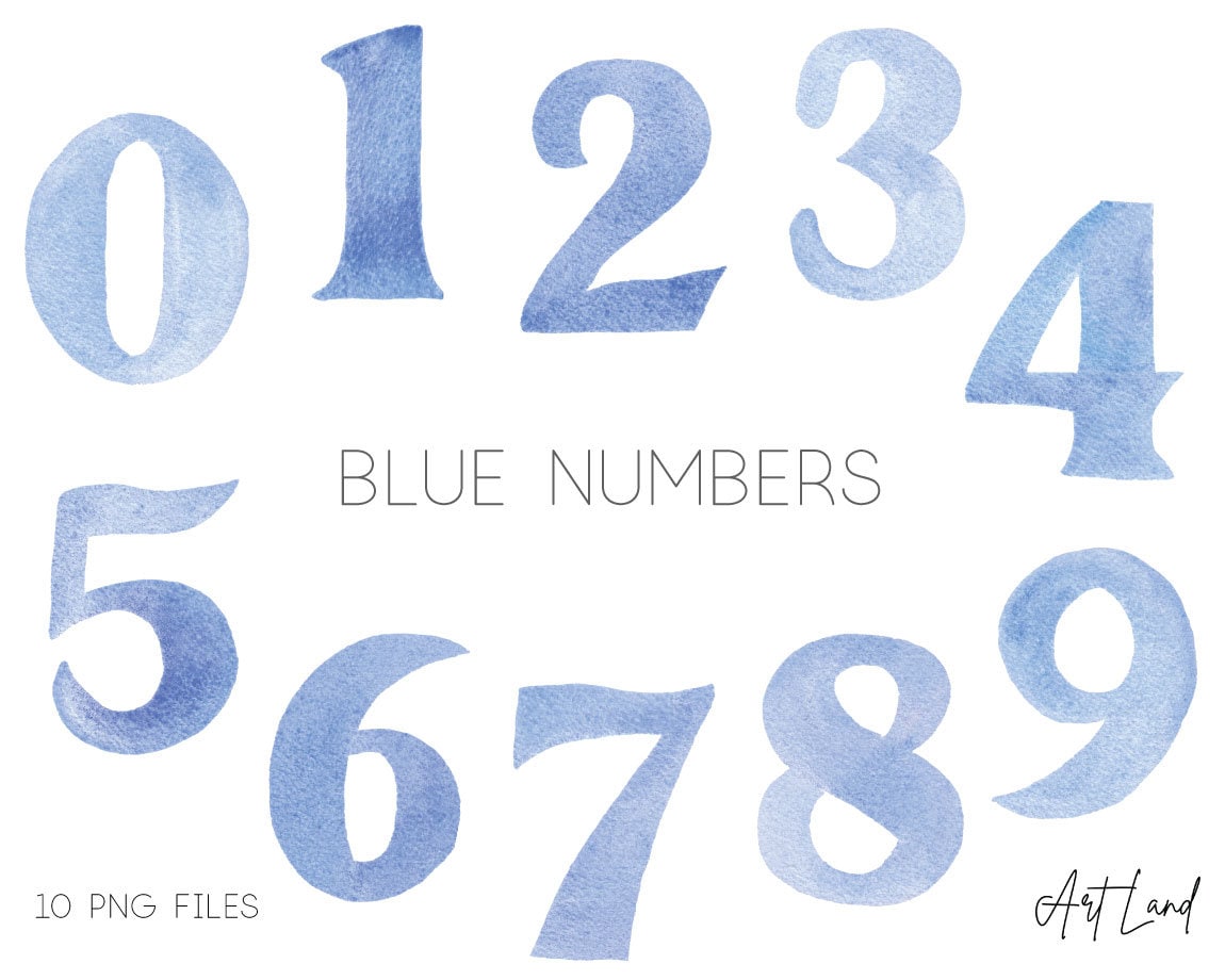 Blue Number 1 Clip Art