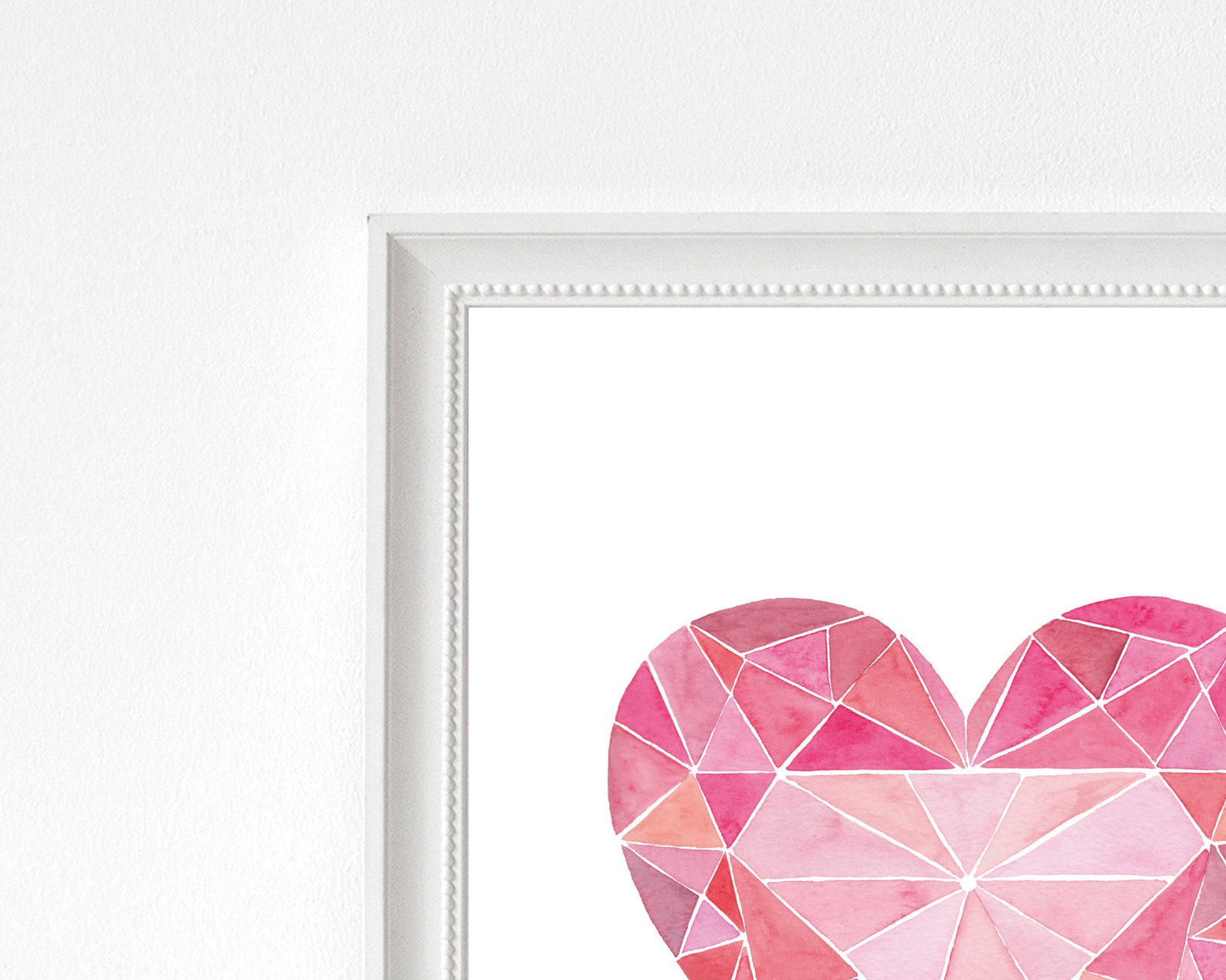 Printable Heart Printable Wall Art Mosaic Heart Wall Art - Etsy