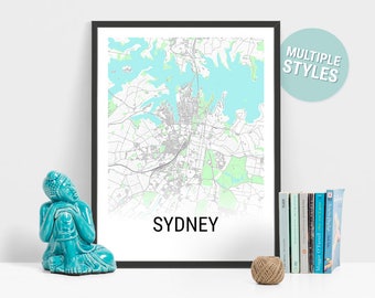 Sydney map | Etsy