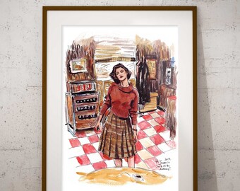 Twin Peaks Art Print - Audrey's dance