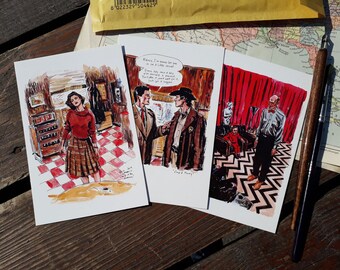 Twin Peaks Postcards - set of 3