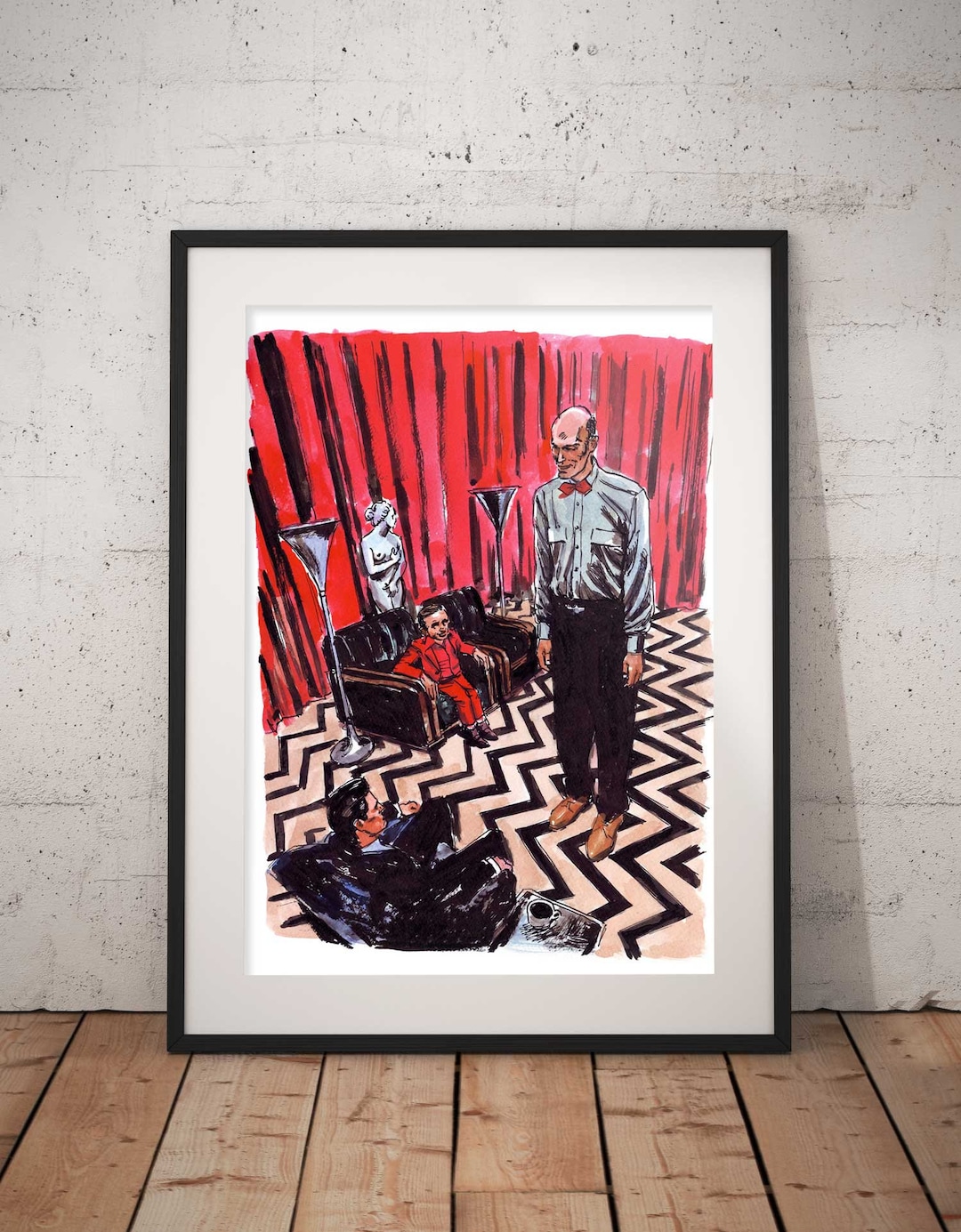 Twin Peaks Art Print the Black Lodge the Waiting Room