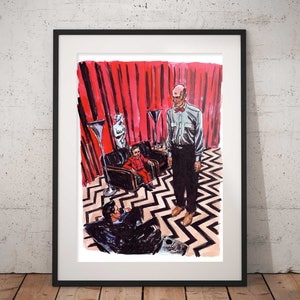 Twin Peaks Art Print - The Black Lodge - the Waiting Room