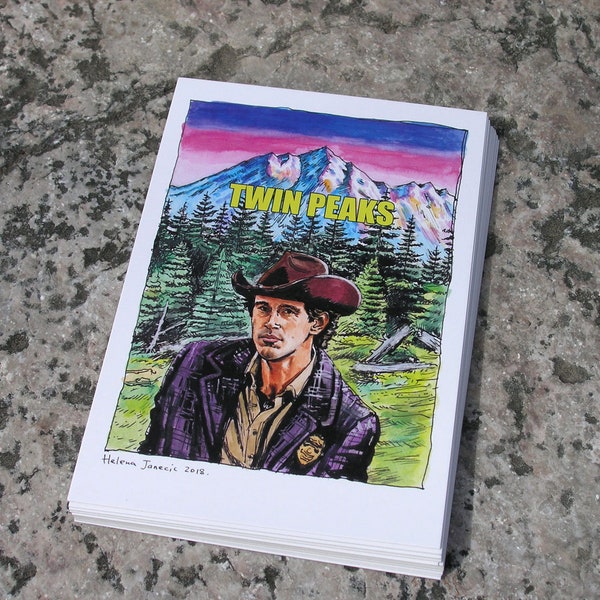 Complete set of 21 Twin Peaks Postcards