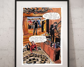 Twin Peaks Kunstdruck - Leland Palmers ""Mairzy Doats"" mit den Horne-Brüdern."