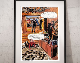 Twin Peaks Art Print - Leland Palmers "Mairzy Doats" with Horne brothers