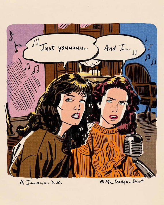 ツイン・ピークス アートプリント - マディ＆ドナ - Etsy 日本