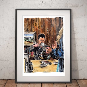 Twin Peaks Art Print - Coop and Annie