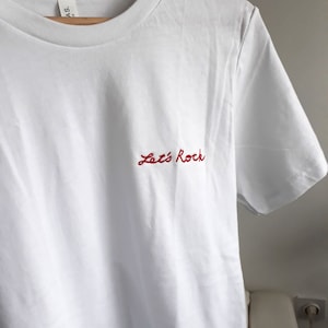 Let&#39;s Rock Embroidery Unisex T-Shirt