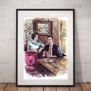 Twin Peaks Art Print - Audrey and Cooper