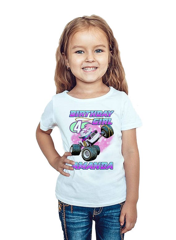 Blaze Shirt Personalized Name and Age Birthday Shirt