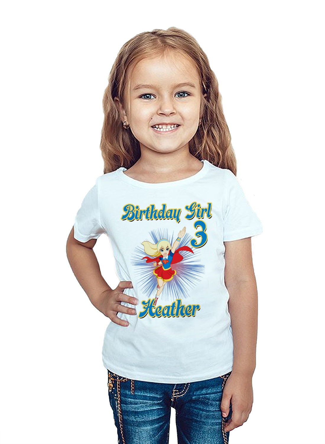 Supergirl birthday shirt Clearance
