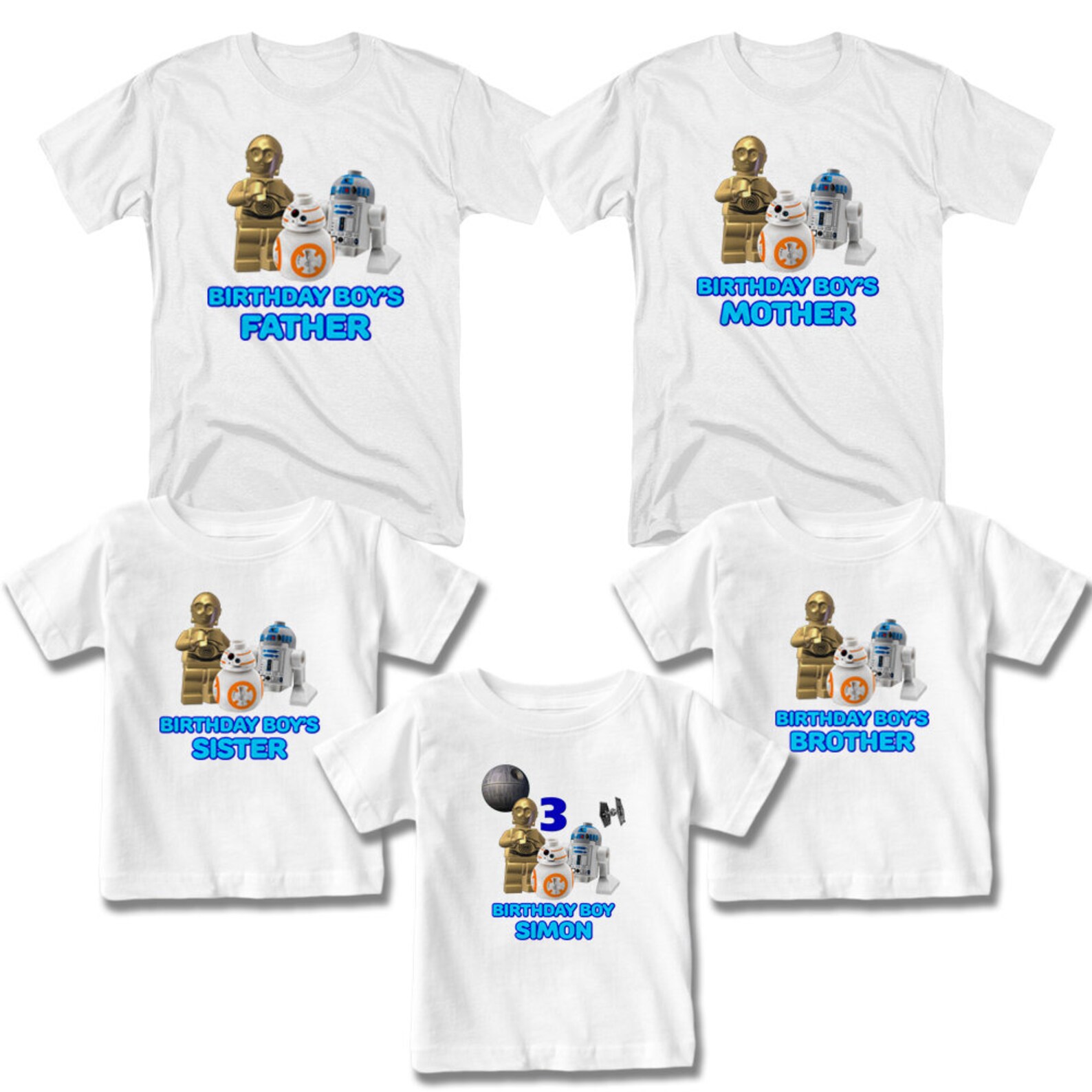 Star Wars Birthday Shirt Custom T-shirt Name and Age - Etsy UK