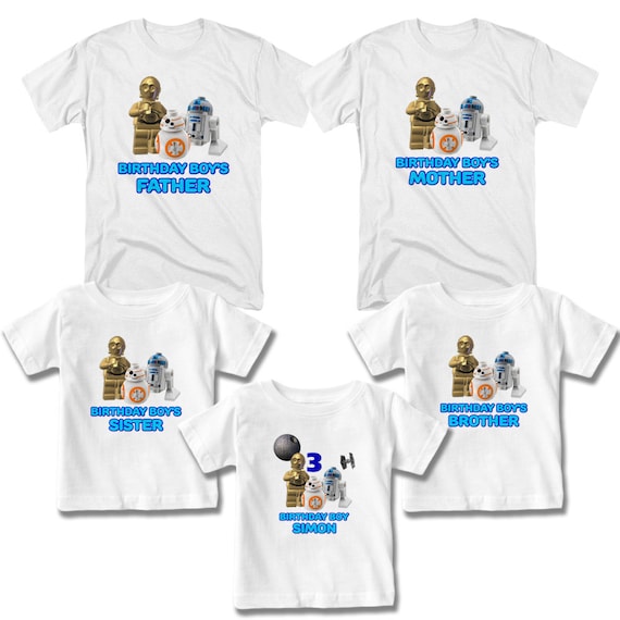 Star Wars Shirt Personalized Name and Age Birthday Shirt