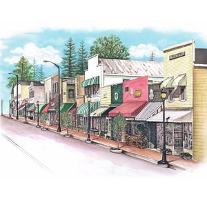 Highlands, Carolina del Norte, calle principal