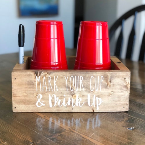 Solo Cup Holder Cup and Marker Holder Party Cup Holder Etsy