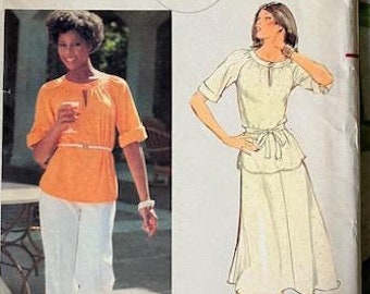 Butterick, Misses' Top, Skirt, Pants & Belt, Size 10, Pattern #5478