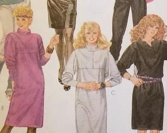 McCall's Misses' Pullover Dress or Top, Size 10, Pattern #8695, Neatly cut