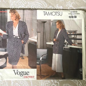 Vogue, Designer Tomatsu, Misses' Jacket, Skirt & Culottes, Sizes 14-16-18, Pattern 2493, Uncut.
