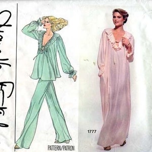 VERY RARE PATTERN, Vogue Designer Diane Von Furstenberg, Misses' Gown, Top & Pants, Size 14, Uncut, Factory-folded.