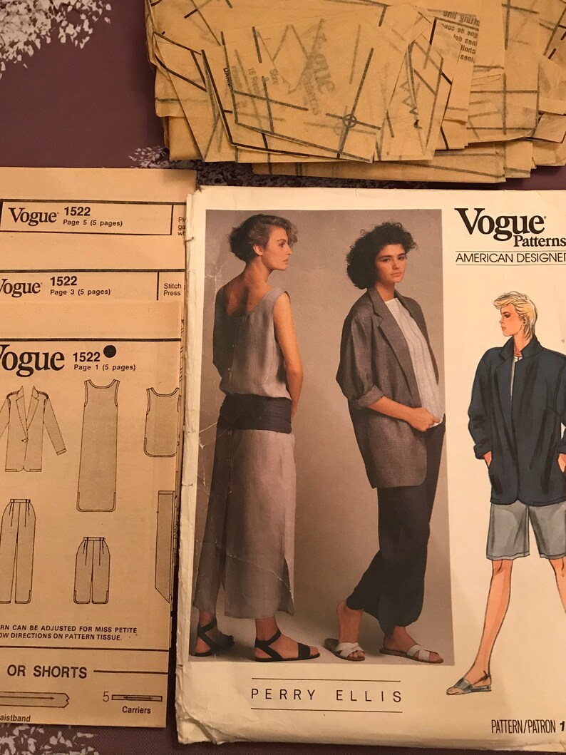 Womenmisses Gently Cut Shorts Pants Top Pattern 1522 Vogue Designer Perry Ellis Dress Size 8 Sewing Sewing Needlecraft Kromasol Com Womenmisses Gently Cut Shorts Pants Top Pattern 1522 Vogue Designer Perry Ellis Dress Size 8 Sewing Sewing Needlecraft Kromasol Com