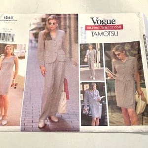 Vogue Designer Tamotsu Sewing Pattern: Career Wardrobe (Sizes 12-16)