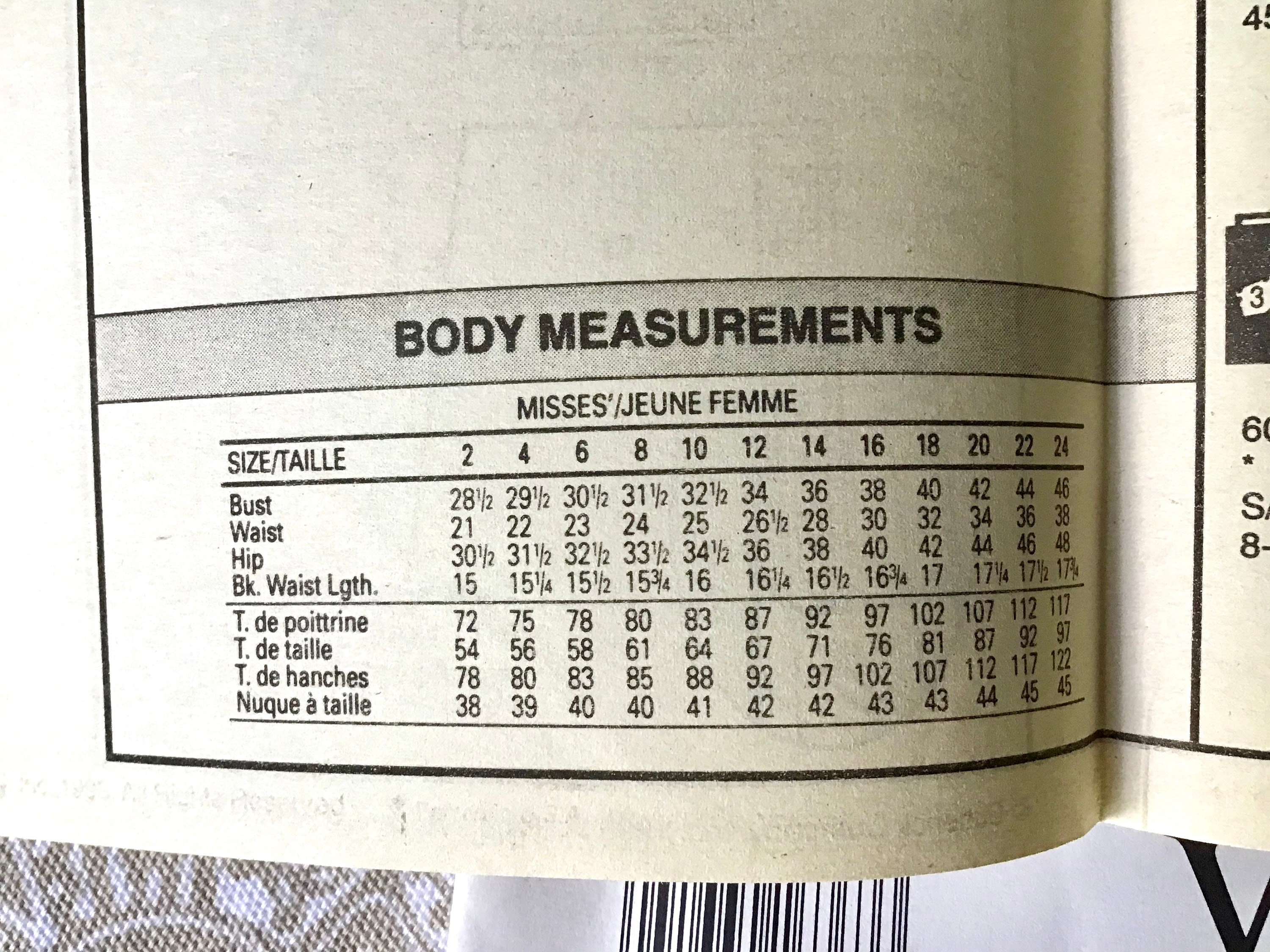 oscar de la renta size guide