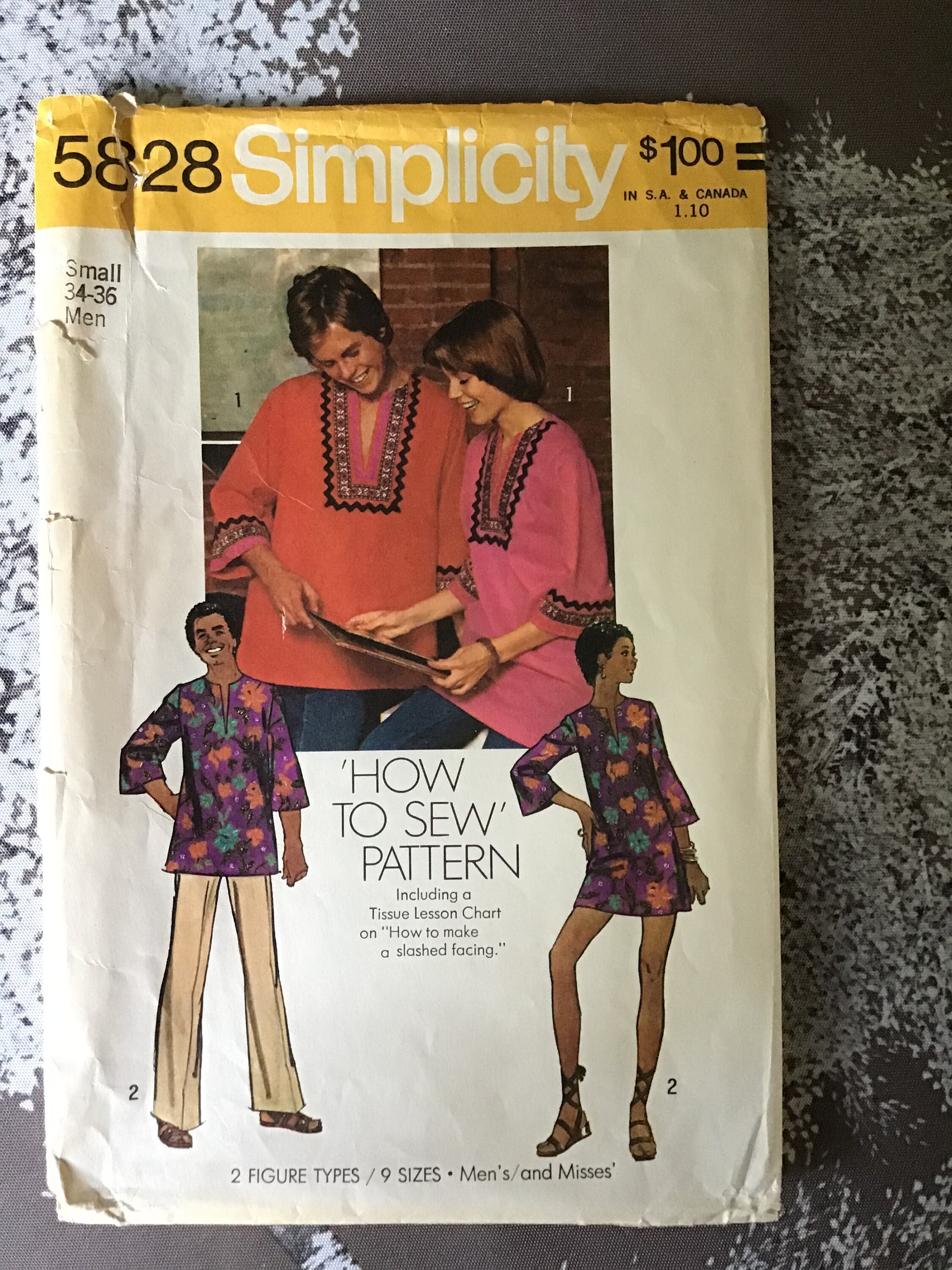 Simplicity Men's dashiki Shirt Pattern 5828 | Etsy