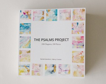 Psalms Project Book, Watercolor Abstract Art, Christian Gift, Encouragement Gift, Christian Journal, Verse Art, Christian Book, Devotional