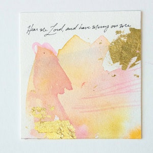Psalms Project: Psalm 2130, Christian Watercolor Art, Abstract Painting, Christian Home Decor. Encouragement Gift for Friend, Verse Art Psalm 30:10