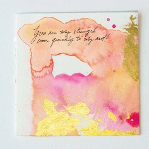 Psalms Project: Psalm 2130, Christian Watercolor Art, Abstract Painting, Christian Home Decor. Encouragement Gift for Friend, Verse Art Psalm 22:19