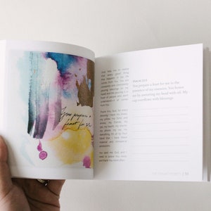 Psalms Project Book, Watercolor Abstract Art, Christian Gift, Encouragement Gift, Christian Journal, Verse Art, Christian Book, Devotional image 6