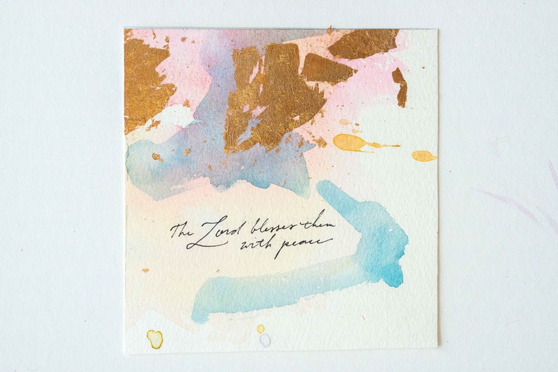 Psalms Project: Psalm 2130, Christian Watercolor Art, Abstract Painting, Christian Home Decor. Encouragement Gift for Friend, Verse Art Psalm 29:11