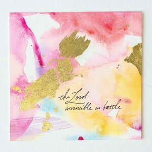 Psalms Project: Psalm 2130, Christian Watercolor Art, Abstract Painting, Christian Home Decor. Encouragement Gift for Friend, Verse Art Psalm 24:8