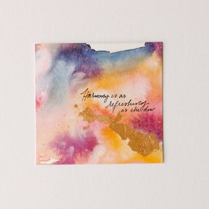 Psalms Project: 131140, Watercolor Abstract Art, Christian Home Decor, Encouragement Gift, Scripture Painting, Bible Verse Art, Psalm Psalm 134:3