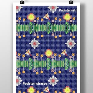 U-bahn Paulsternstraße - Berlin graphic watercolour poster