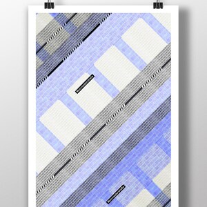 U-bahn Weinmeisterstraße - Berlin graphic watercolour poster