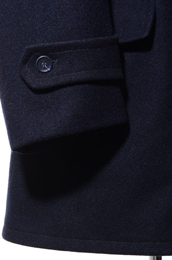 42R Vintage London Fog Double-Breasted Navy-Blue … - image 5