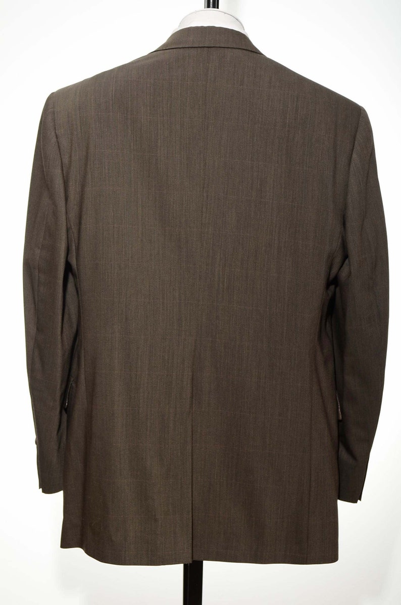 41L Vintage Hart Schaffner Marx SUMMER Lightweight Wool Two-Piece SUIT 35x32 Pants Tall 42L