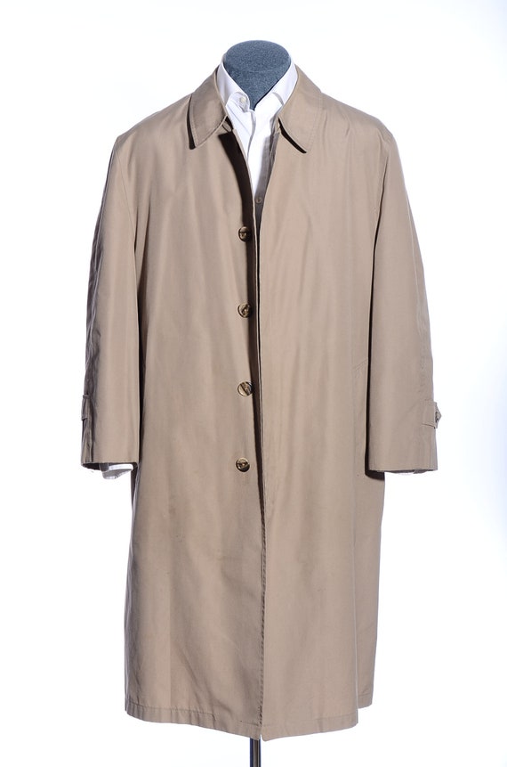 46R Vintage Hart Schaffner Marx Taupe Single breasted Raincoat Overcoat W zip in Liner XXL 2XL Etsy UK