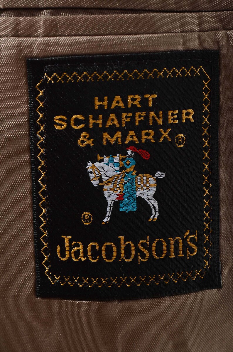 41L Vintage Hart Schaffner Marx SUMMER Lightweight Wool Two-Piece SUIT 35x32 Pants Tall 42L
