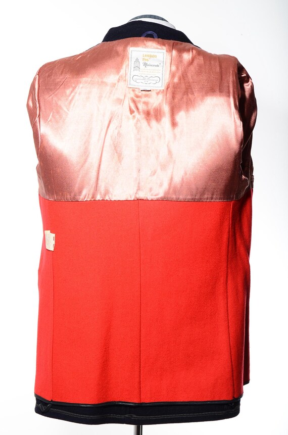 42R Vintage London Fog Double-Breasted Navy-Blue … - image 8