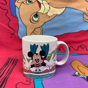 1985 Mickey Mouse, Swimming Coffee Mug